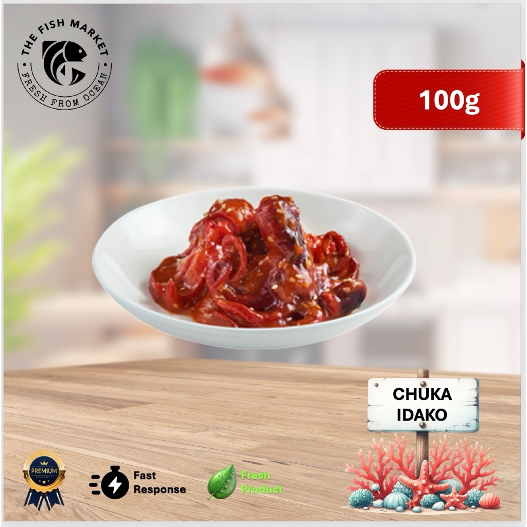 

Chuka Idako 100g Bayi Gurita Segar Enak Hidangan Khas Jepang