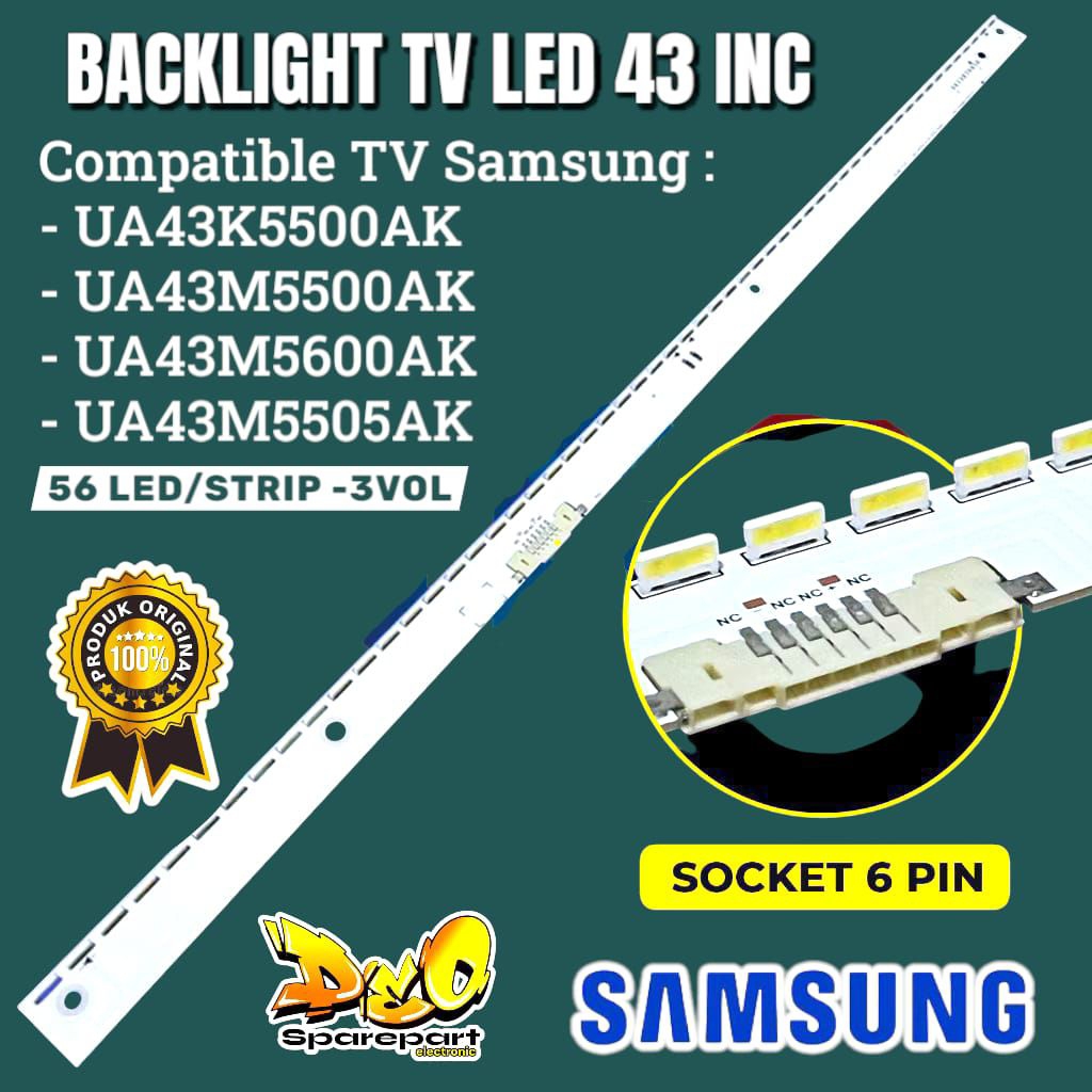 BACKLIGHT TV LED SAMSUNG 43 INC UA43K5500AK UA43M5500AK UA43M5600AK UA43M5505AK UA 43K5500AK 43M5500
