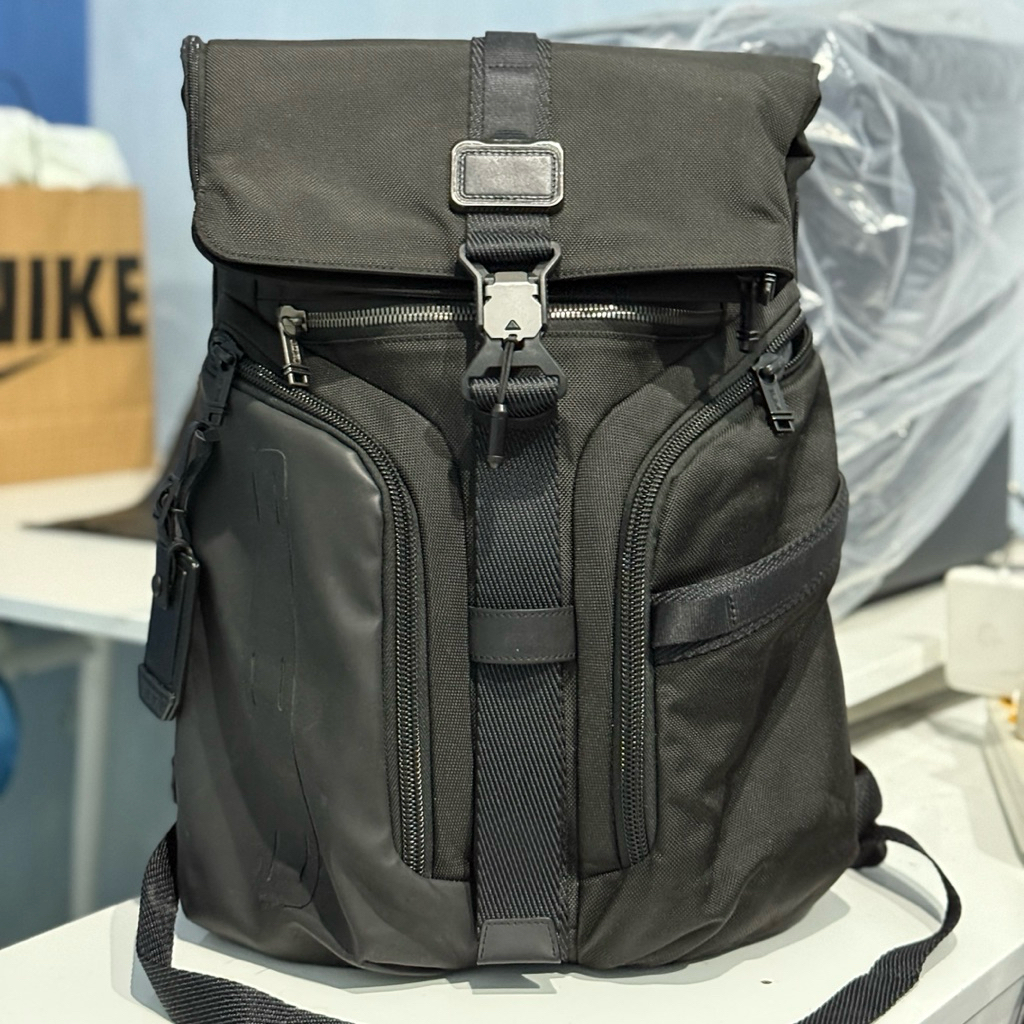 Tumi Logistic Alpha Bravo Black Backpack Ransel Original