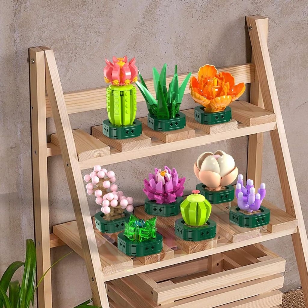 [SALE] DIY MAINAN BLOK BRICK BUNGA KAKTUS EDUKASI