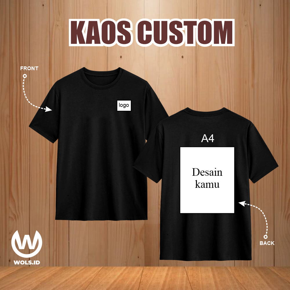 Kaos Custom 24s Premium - Custom Desain Suka Suka Custom Kaos Satuan / Kaos Kelas Custom / Custom Ka