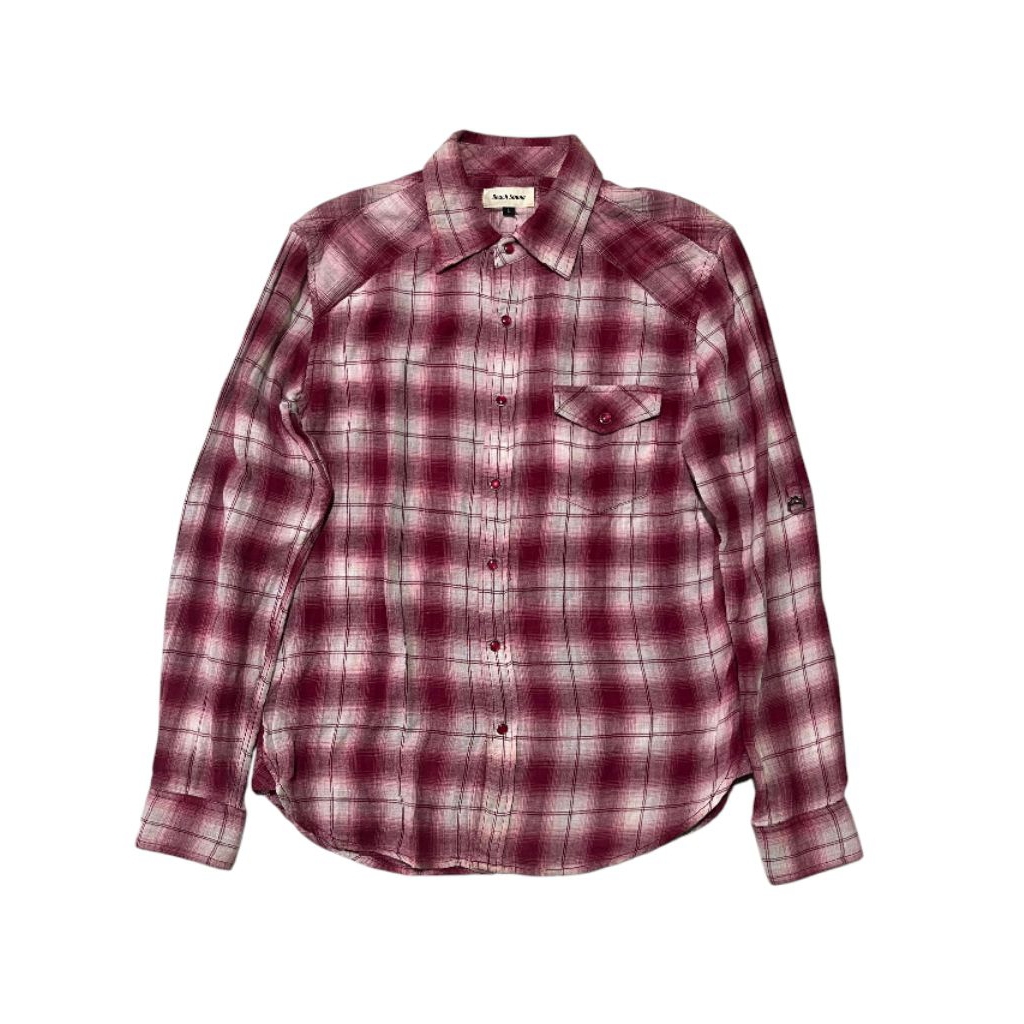 Kemeja panjang flannel  beach sound veterano western vintage