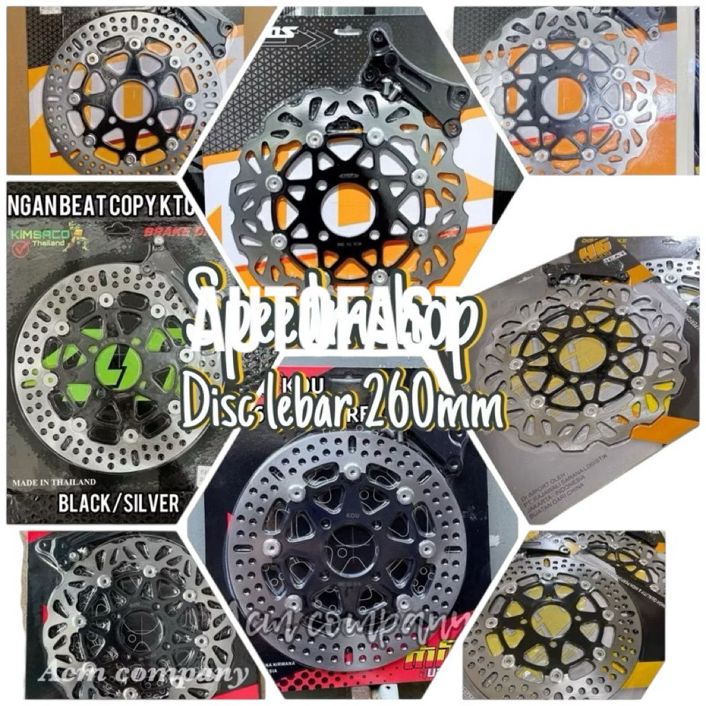 Piringan Cakram Disc Cakram Depan Honda Matic Vario Beat Scoopy Spacy Ukuran 260mm / PIRINGAN VARIAS