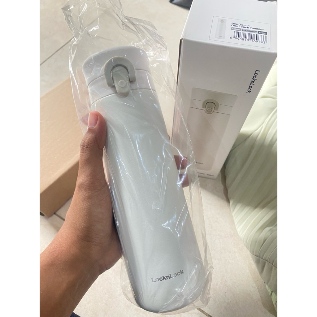 PRELOVED - (NEW) LocknLock New Touch Tumbler 450ml Anti-Tumpah