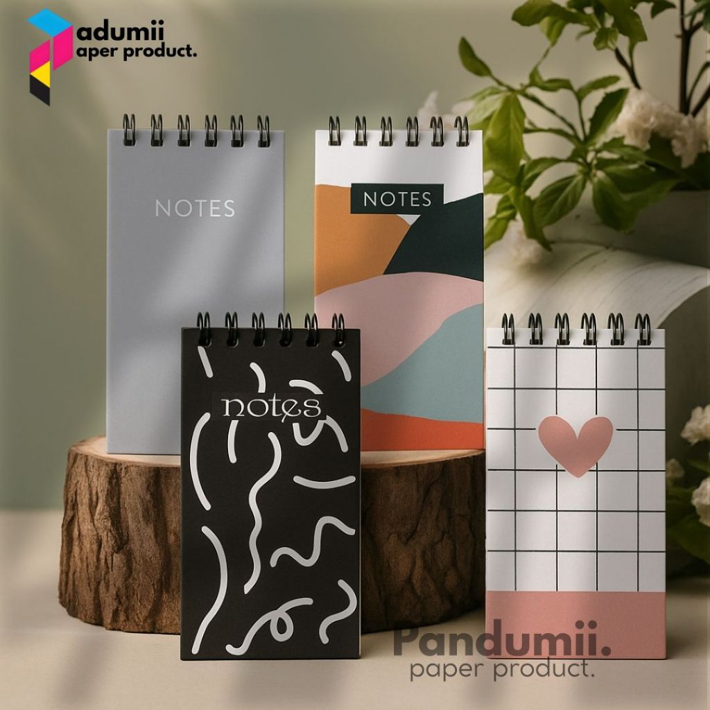 Buku Catatan Saku Portabel / Notes Notebook Aesthetic / Mini Notebook Kosong/Grid/Garis/Titik