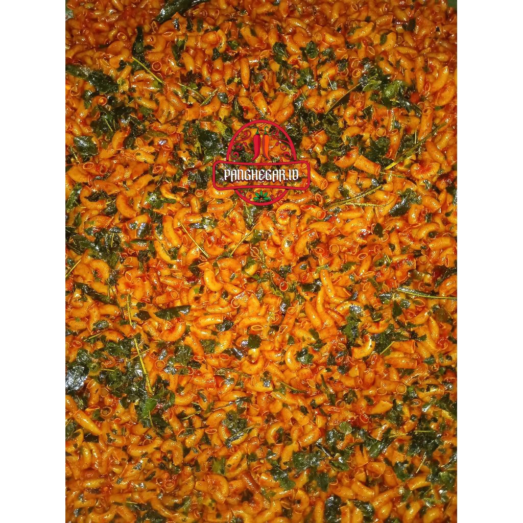 

Makroni cikruh 500gr bumbu melimpah pedas daun jeruk