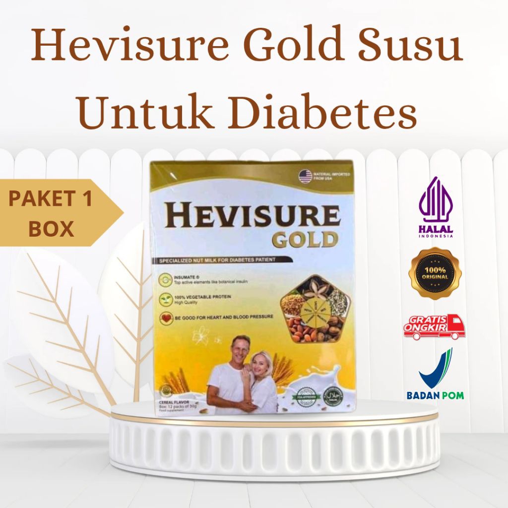 

PAKET 1 BOX HEVISURE GOLD MILK SUSU OBAT DIABETES KENCING MANIS KADAR GULA RENDAH RESMI BPOM