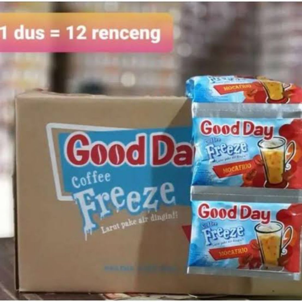 

Good Day Coffee Freeze Mocafrio Renteng (10 x 30 Gr) 1 dus isi 12 Renceng