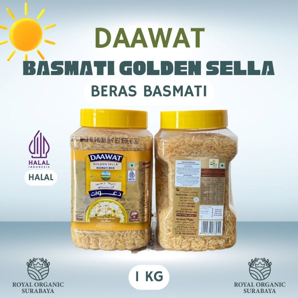 

Daawat Basmati Golden Sella, Rendah IG, Beras Basmati, Cocok untuk Penderita Diabetes, Kemasan 5kg