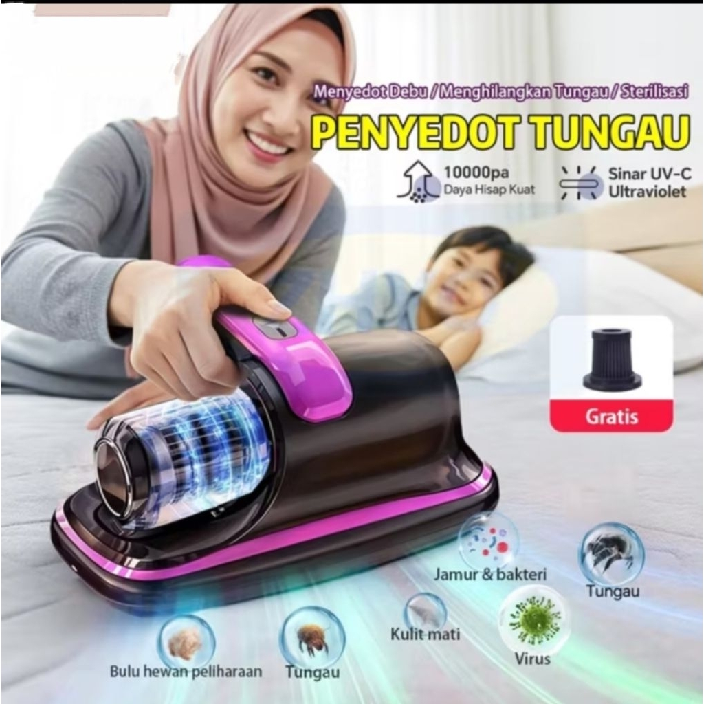 Vacuum cleaner Kasur dan sofa bebas tungau/ Vacuum cleaner kasur portable