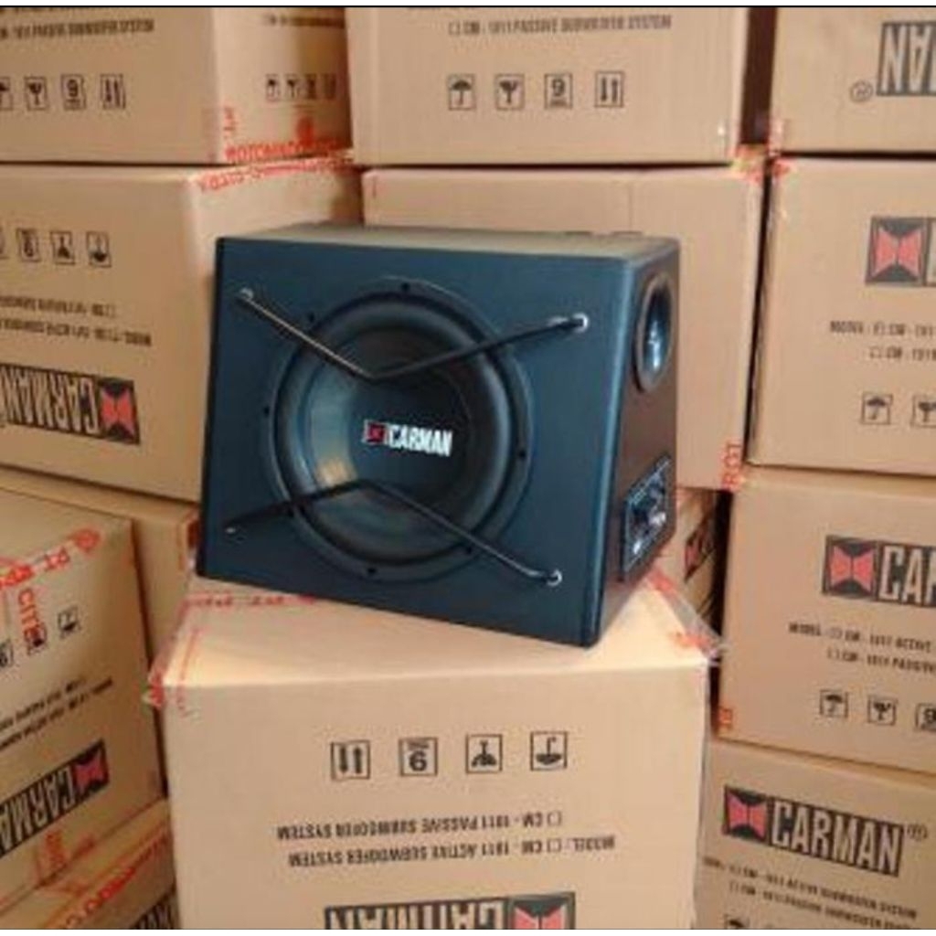 speaker subwoofer mobil aktif carman 12 inc