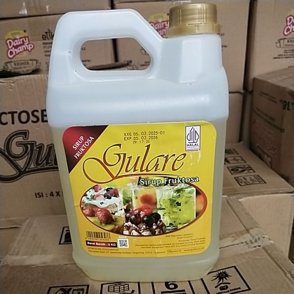 

Gula Cair Fruktosa | Sirup Gulare 5kg Original