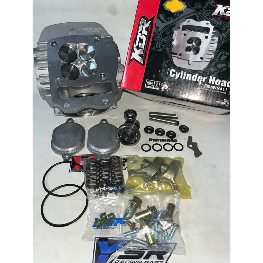 Head 4 Klep Kdr Racing Wave 125 KPH/KYZ Klep 24/27 25/28 Original KDR Racing Thailand
