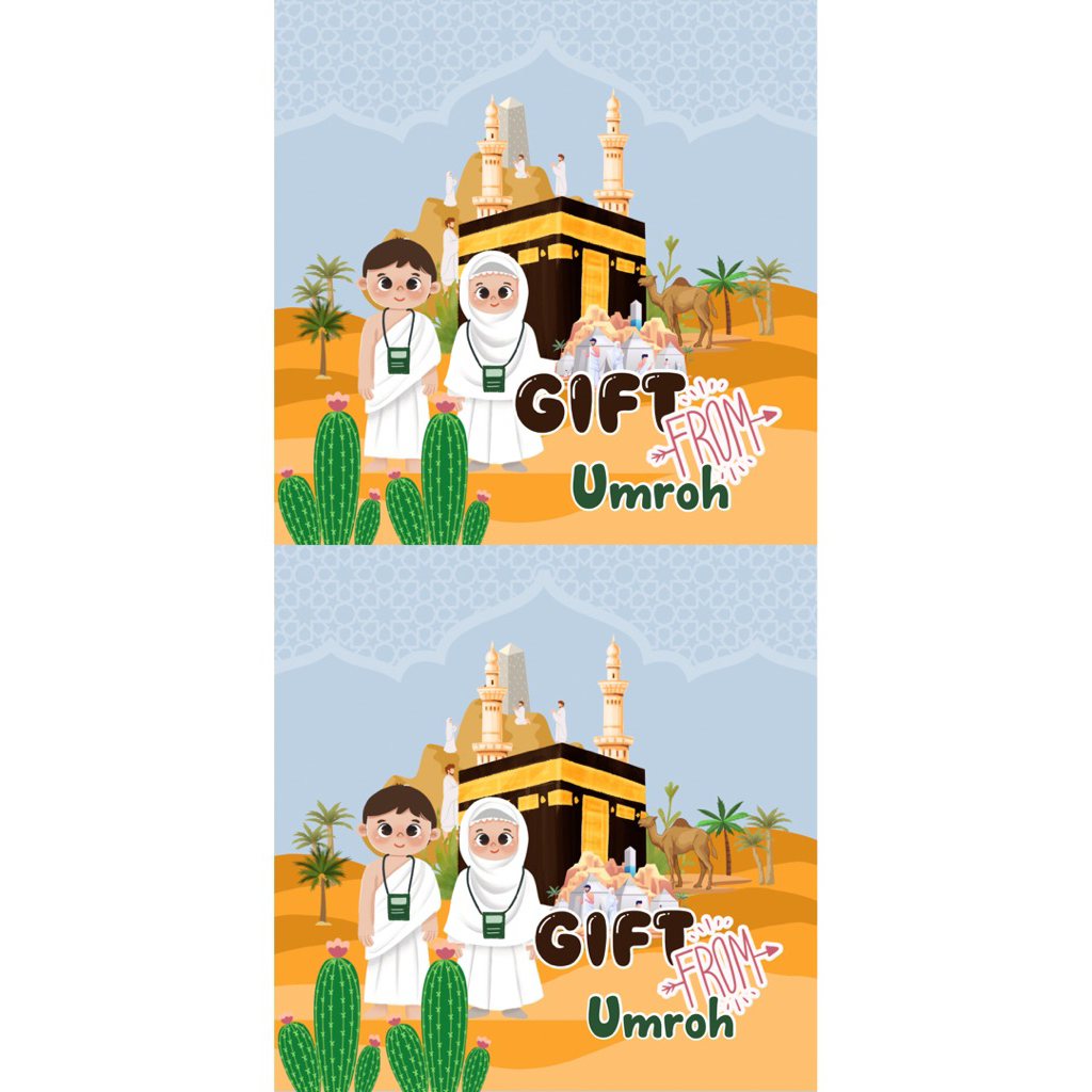 

PO Stiker Gift Umroh Lengkap 3 in 1 | siap 3 hari | waterproof