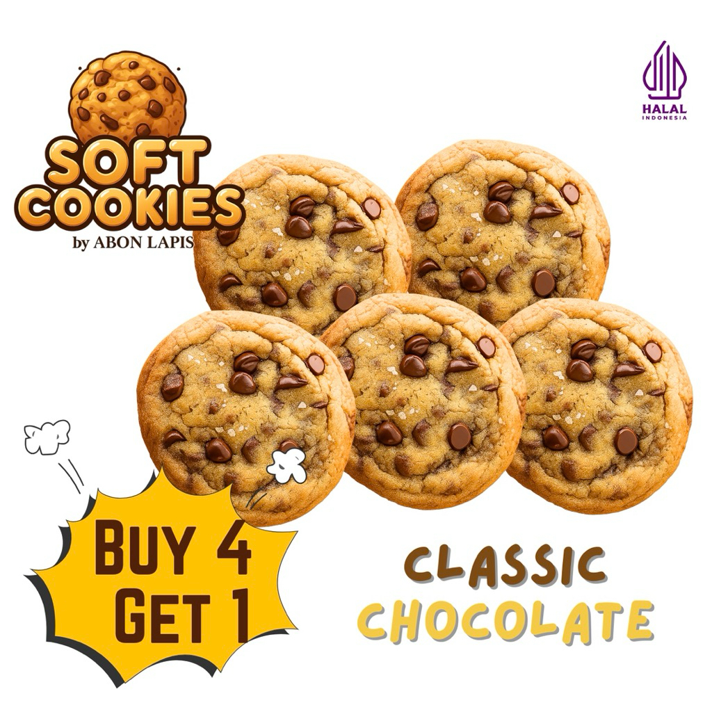 

Soft Baked Cookies (by Abon Lapis) - Beli 4 Gratis 1 | Crunchy Gurih Lembut