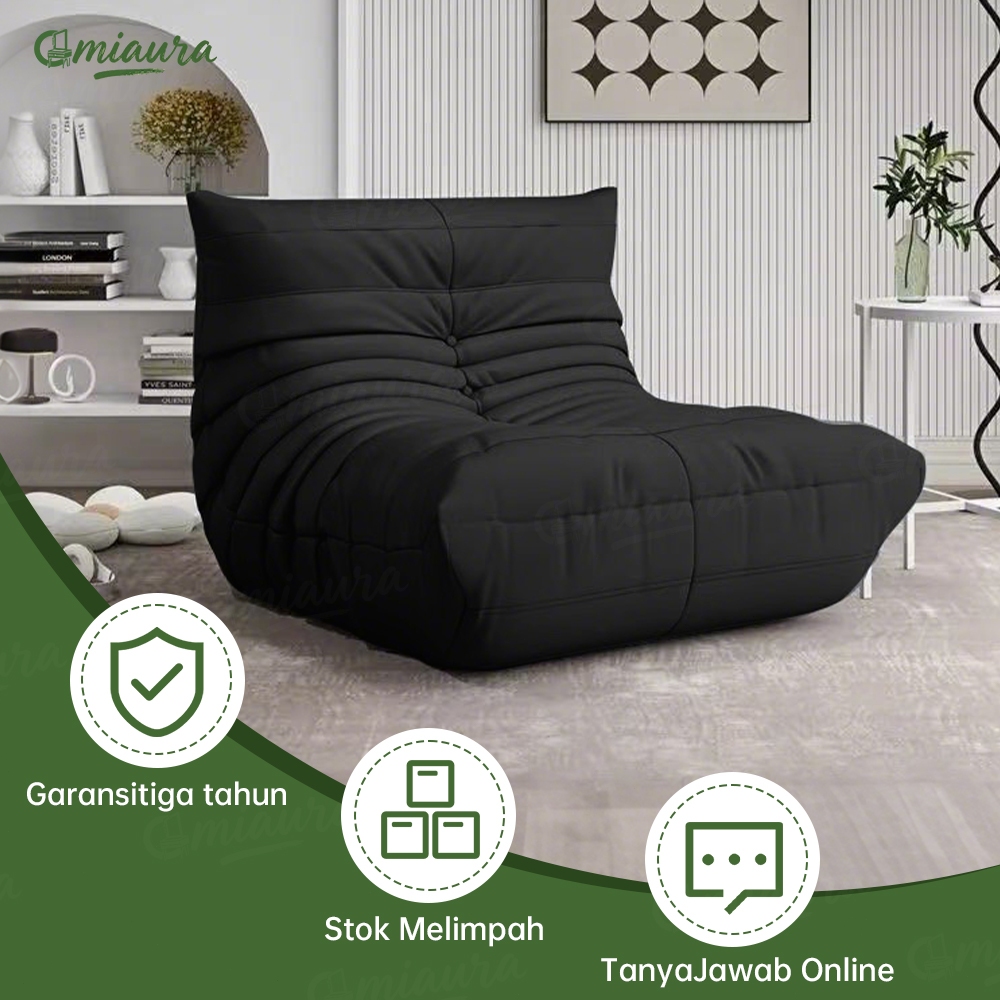 OmiAura- Sofa || Sofa Kasual || Sofa Hitam || Sofa Tunggal || Sofa Terkompresi || Sofa Minimalis Mod