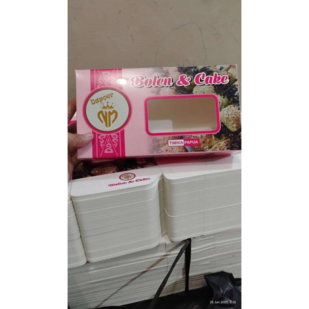 

CETAK DUS KUE BOLU ATAU BROWNIES COSTUM BAHAN IVORY