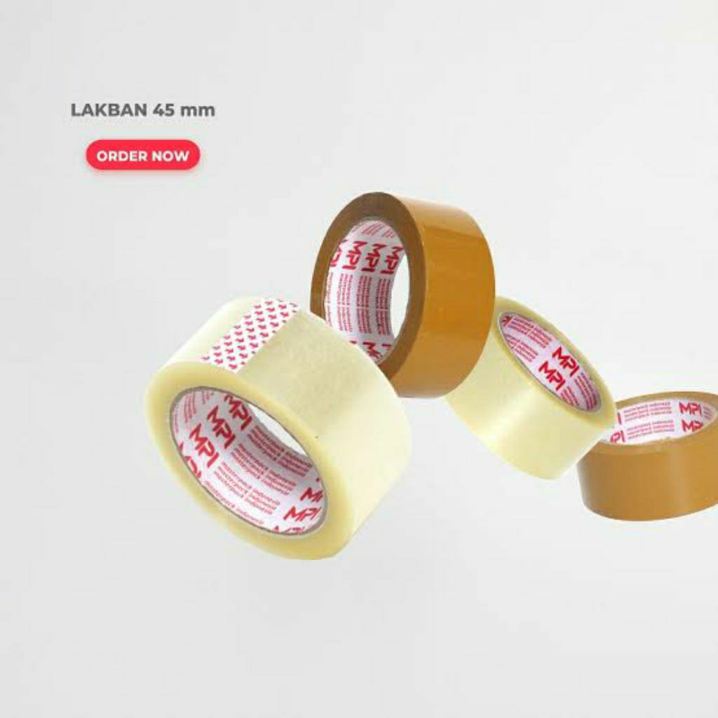 

Lakban MPI 45mm x100yard - coklat/bening (2pcs)