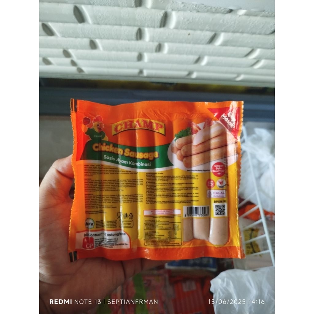

champ sosis ayam premium frozen food