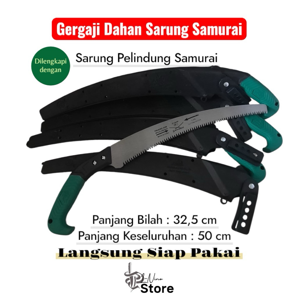 Gergaji samurai/ Gergaji Dahan / Samurai ASLI JAPAN / Gergaji Ranting Kopi Lengkung