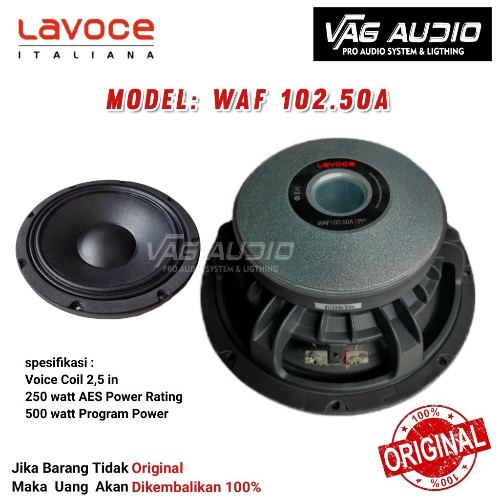 SPEAKER COMPONENT LAVOCE WAF 102.50A