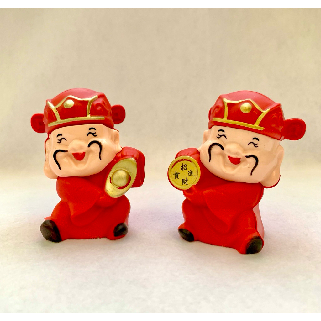 Topper Kue Cake Ulang Tahun Happy Birthday Imlek Tahun Baru Dewa Uang Rejeki Jai Sen Yek