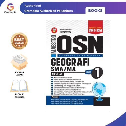 Gramedia Pekanbaru - BUKU MAESTRO OSN & KSM GEOGRAFI SMA/MA VOLUME 1