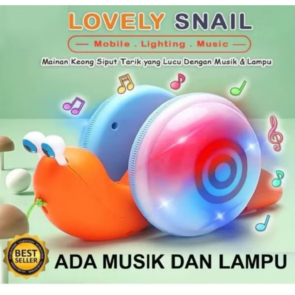 Mainan Siput tarik viral / Mainan Siput berjalan / Siput ada musik dan Lagu / Original mainan siput 