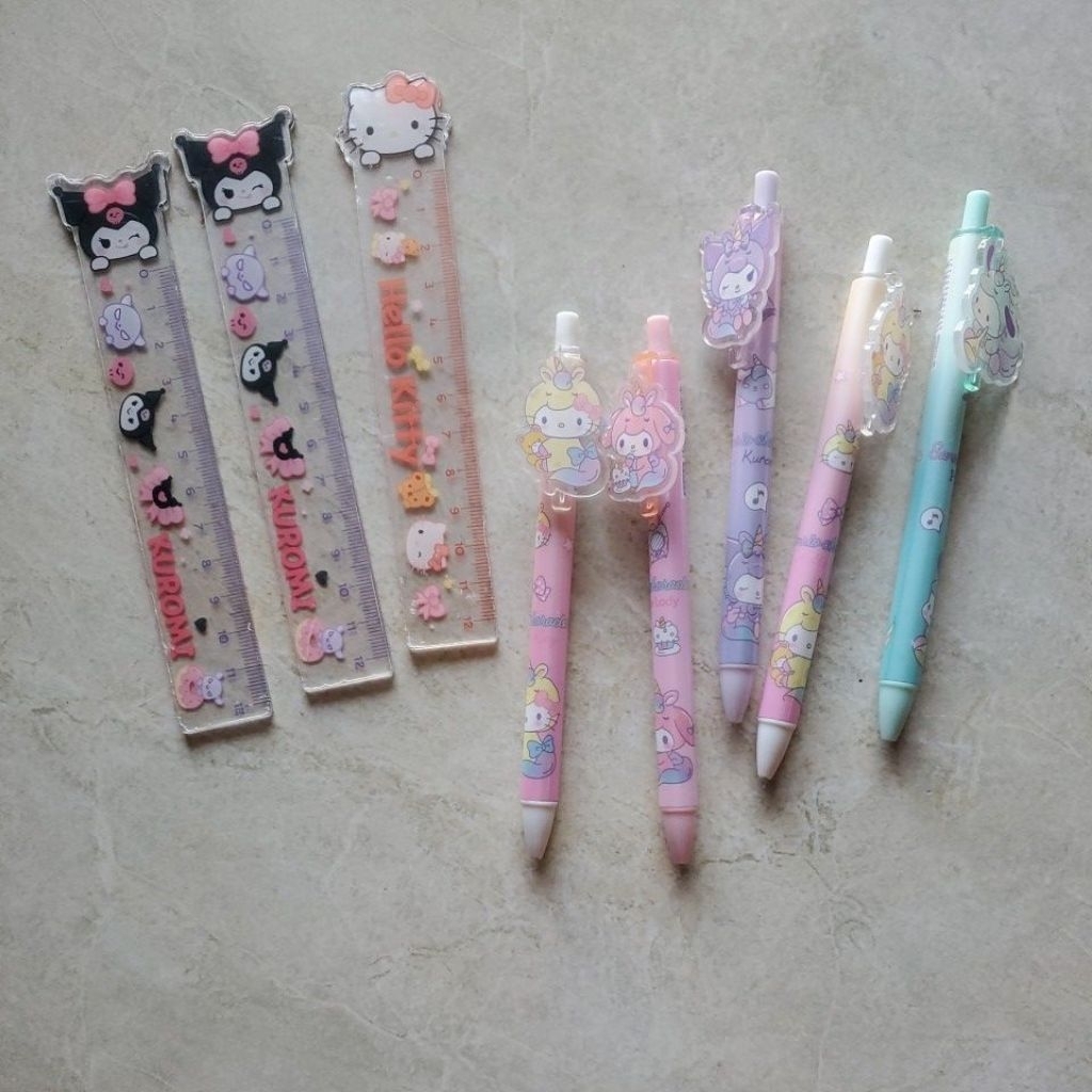 

penggaris anak dan bolpoin anak