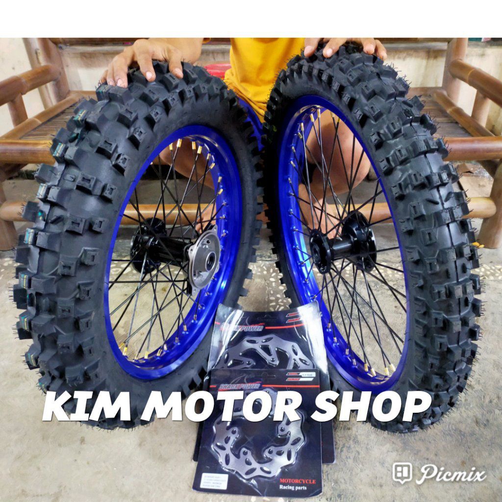 Velg Klx 18-21. Trail 18-21 Tromol Ori Ban Trbaasan Duri besar Siap Pasang Saja