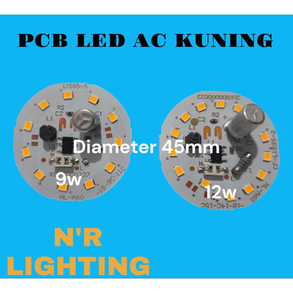 PCB LED AC KUNING 9W 12W