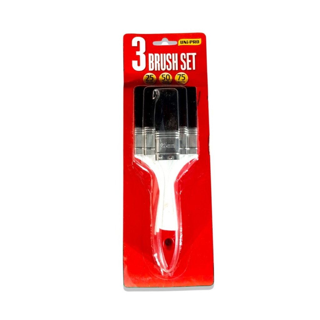 Set Kuas 3 Pcs Serbaguna Plastik Sintetis – 25mm 50mm 75mm KUAS Mentega untuk Kuliner & Cat Tembok