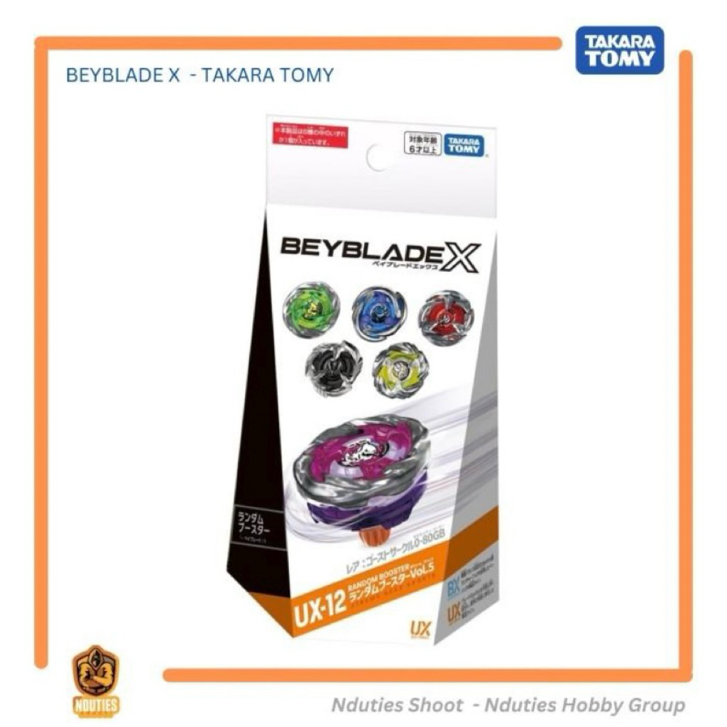 UX-12 Beyblade X Complete Set 01-06 Ghost Circle Takara Tomy Original
