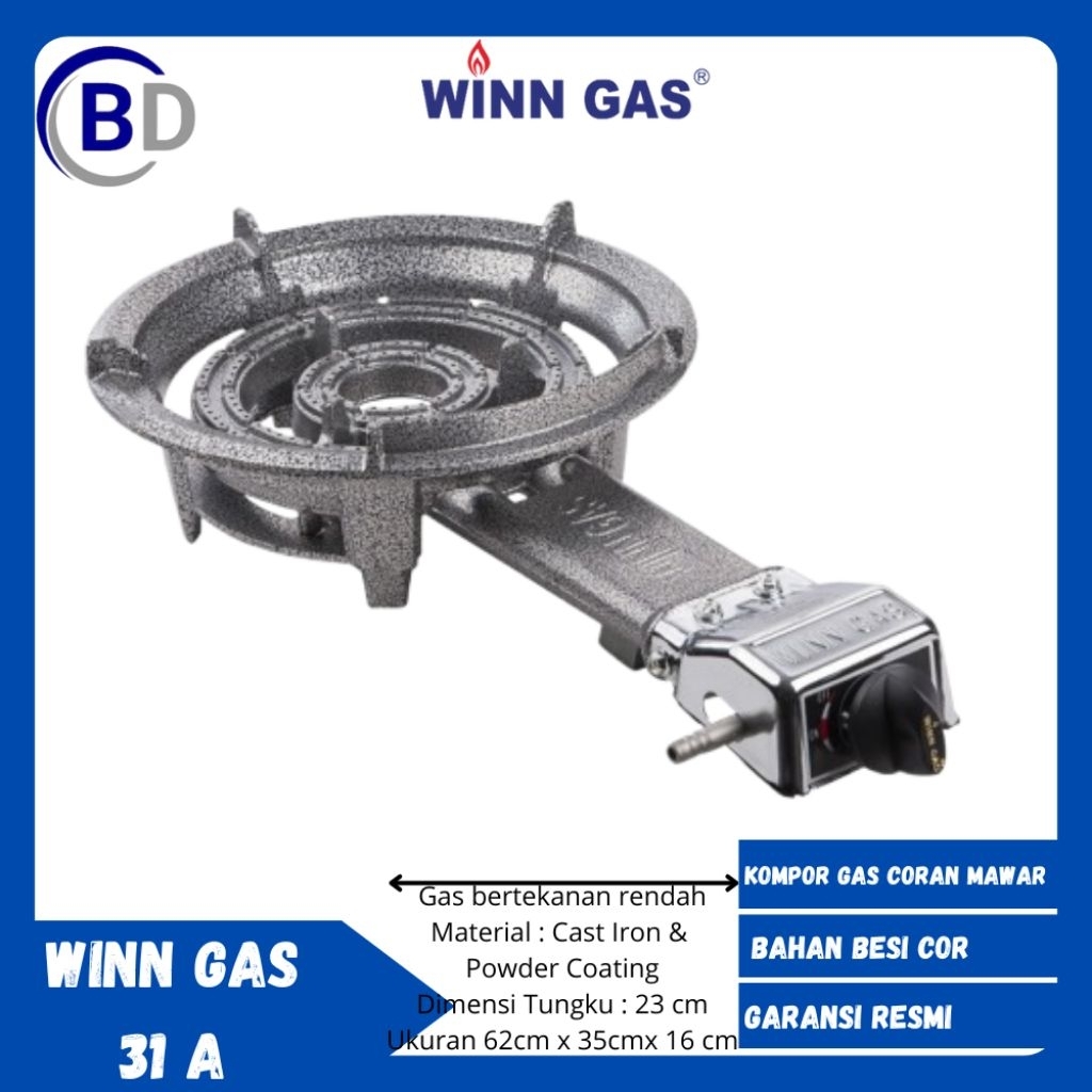 Kompor Winn Gas W 31A Kompor Gas Cor 1 Tungku Kompor Mawar