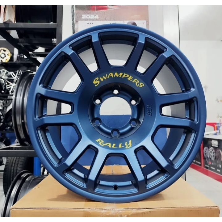 JUAL VELG MOBIL HSR SWAMPERS R18 RALLY LOOK RING 18 PCD 6X139,7 MATTE DARK BLUE