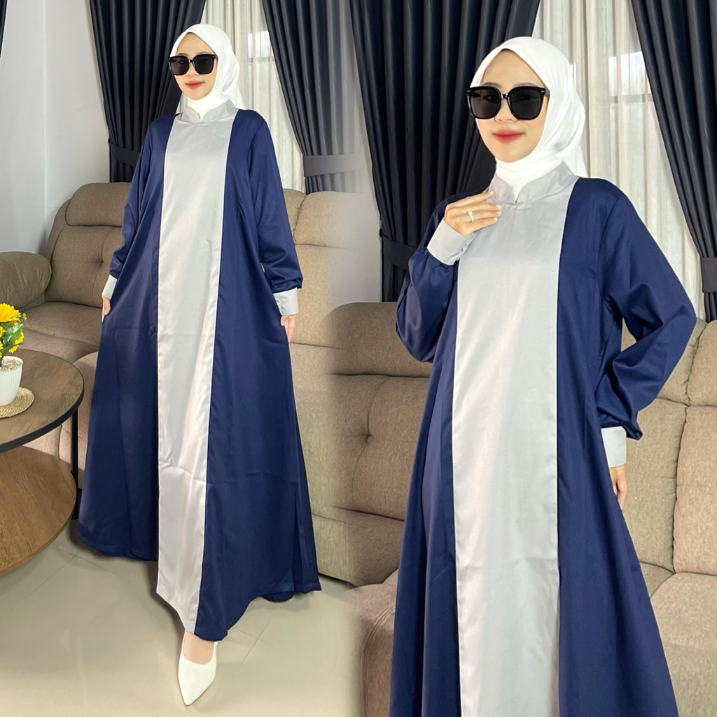 Zenallie - Shakira Dress Muslim Wanita / Gamis Muslim Premium