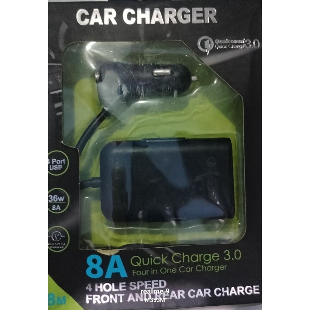 Car Charger Mobil Altic 4USB Port 36W (8A) Qualcomm
3.0 Quick Charge