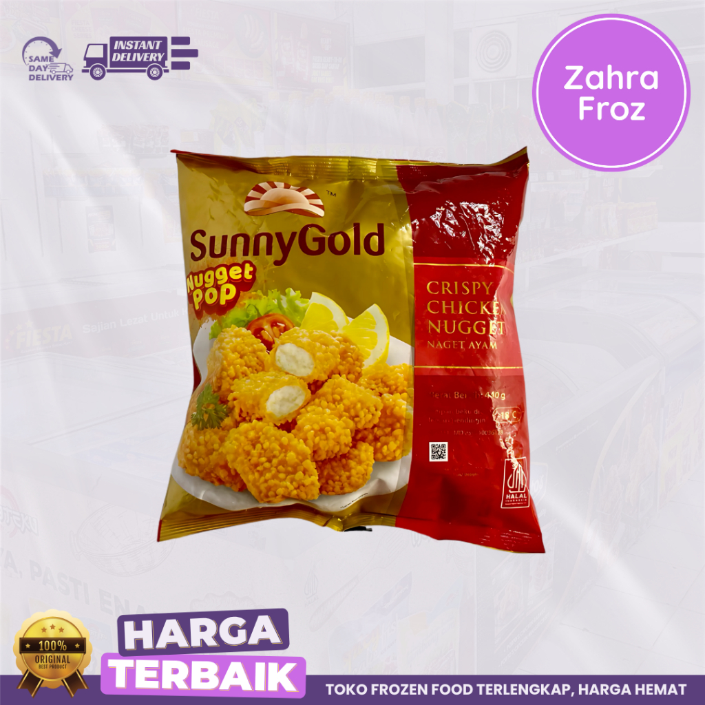 

SUNNY GOLD CHICKEN NUGGET POP CRISPY 440 GR