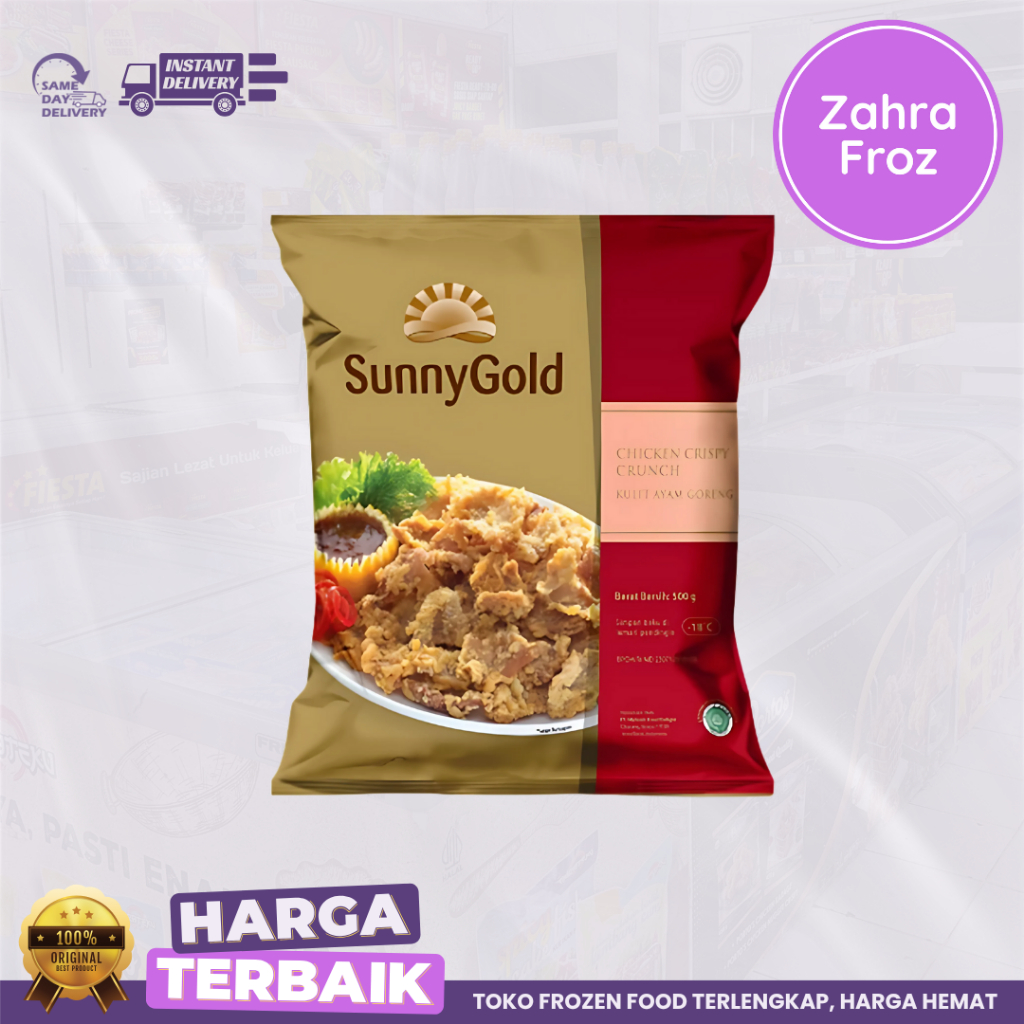 

SUNNY GOLD CRISPY CRUNCH 500 GR | Kulit Ayam Goreng |