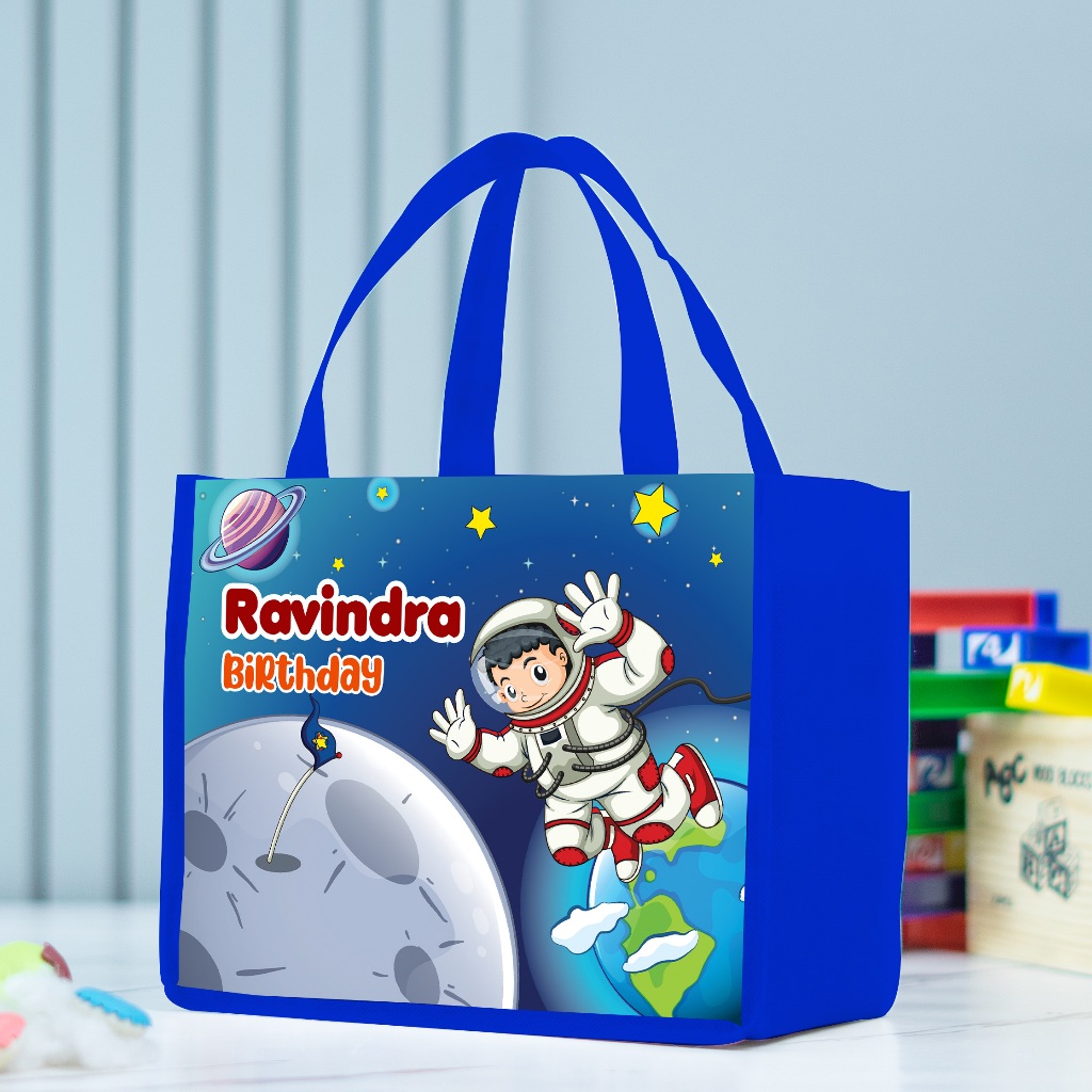 

Tas Custom Astronot, Tas Ulang Tahun Anak Karakter, Tas Ultah, Bisa Tambah nama