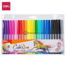 

DELI - FELT PEN COLORUN / SPIDOL WARNA 24 WARNA EC10023 WASHABLE