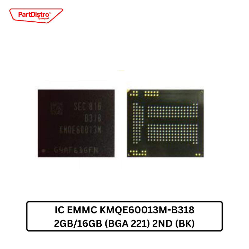 IC EMMC KMQE60013M-B318 2GB/16GB (BGA 221) 2ND (BK)