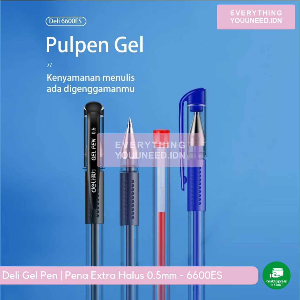 

Deli Gel Pen | Pena Extra Halus 0.5mm - 6600ES