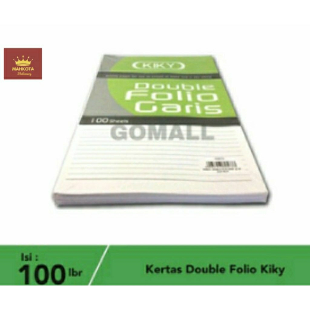 

Kertas Doble Folio/Kiky Kertas Doble Folio Bergaris isi 100 Lembar