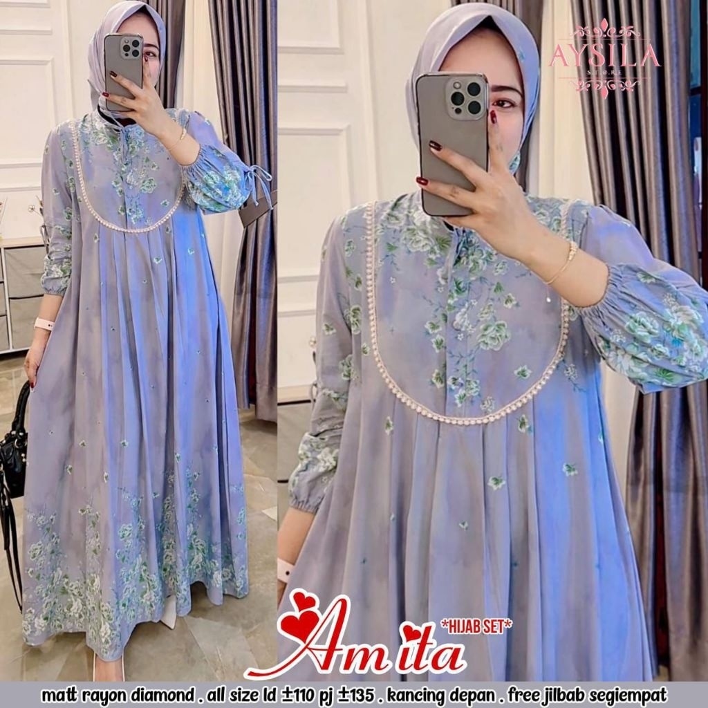 Pakaian Muslim Wanita Amita Set