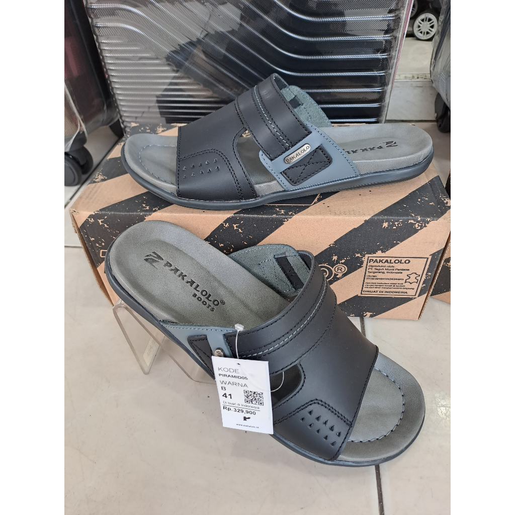 PAKALOLO PIRAMID05 sandal slop Pria sendal kulit ORIGINAL PAKALOLO