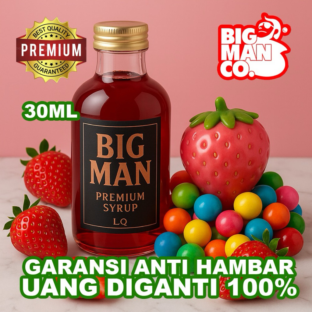 

BISA COD - SIRUP KEBUL BIGMAN NOL NC BERGARANSI 30 OZ RASA BUBBLEGUM SERIES (DINGIN)