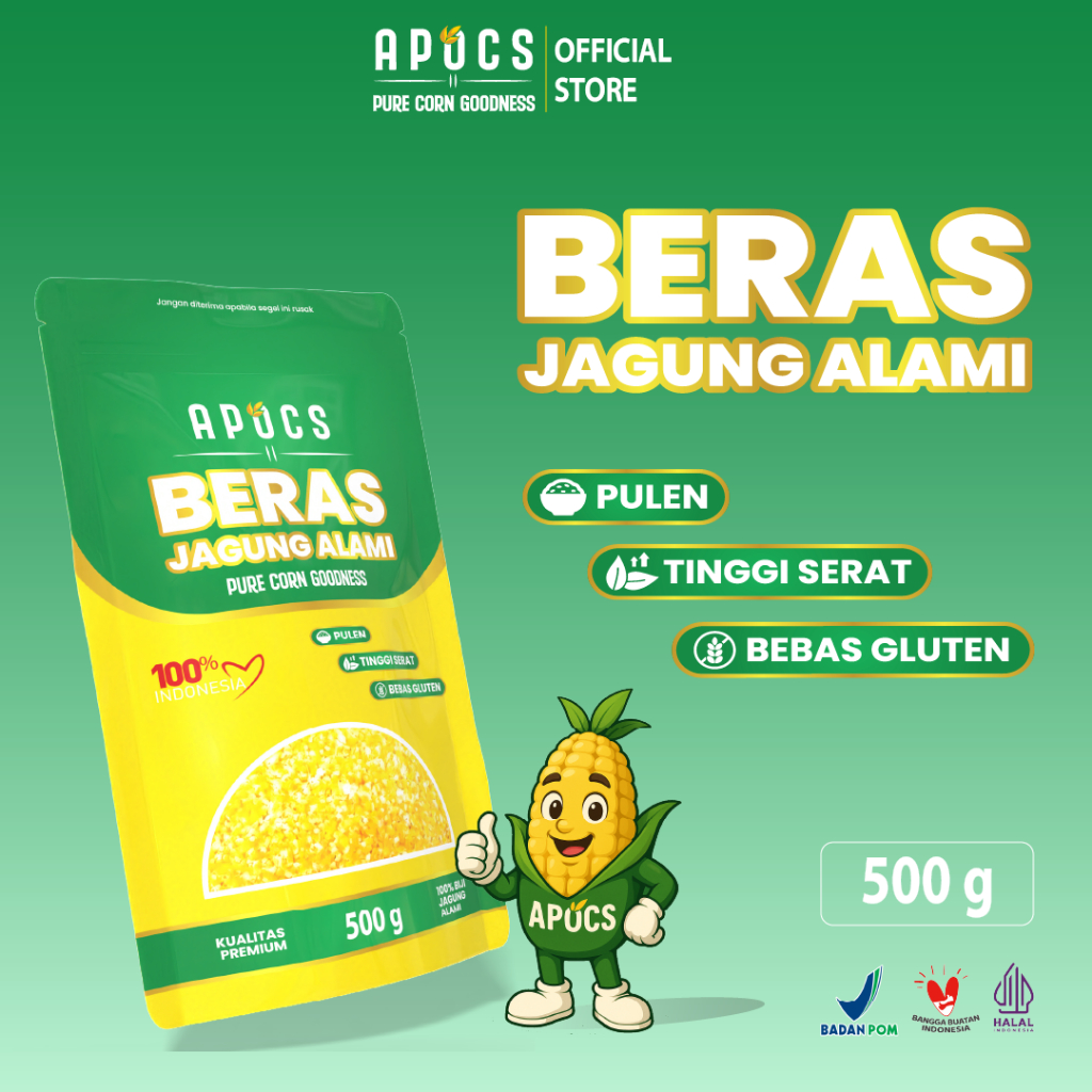 

Beras jagung Premium APOCS (500 g)