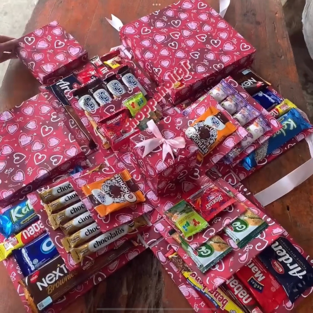 

Surprise Gift Box Snack Exploision 3 Layer 1kg murah hadiah ulang tahun
