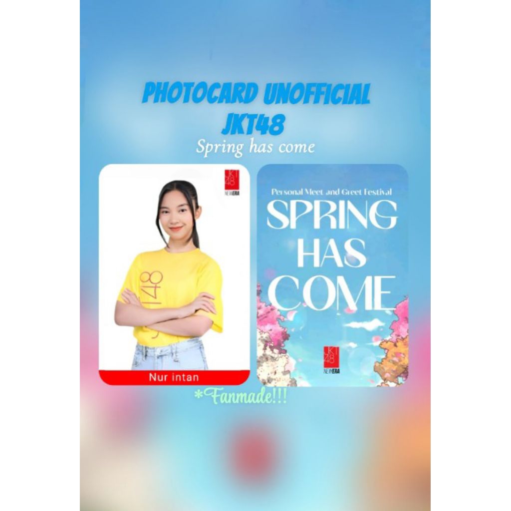photocard intan spring has come